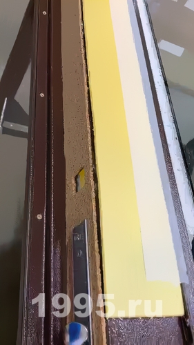 Утепление в замковой части Утепление в замковой части